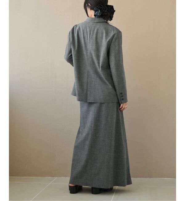 IENA LA BOUCLE「IENA LA BOUCLE グレンチェックダブルブレストジャケット」|テーラードジャケット|