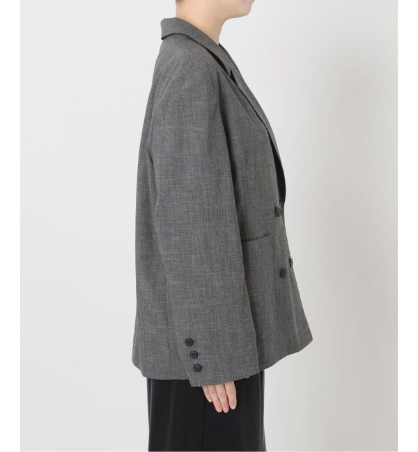 IENA LA BOUCLE「IENA LA BOUCLE グレンチェックダブルブレストジャケット」|テーラードジャケット|