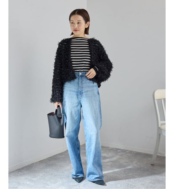 IENA「《追加》チュールテープ カーディガン」|カーディガン|