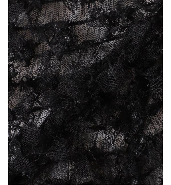 IENA「《追加》チュールテープ カーディガン」|カーディガン|