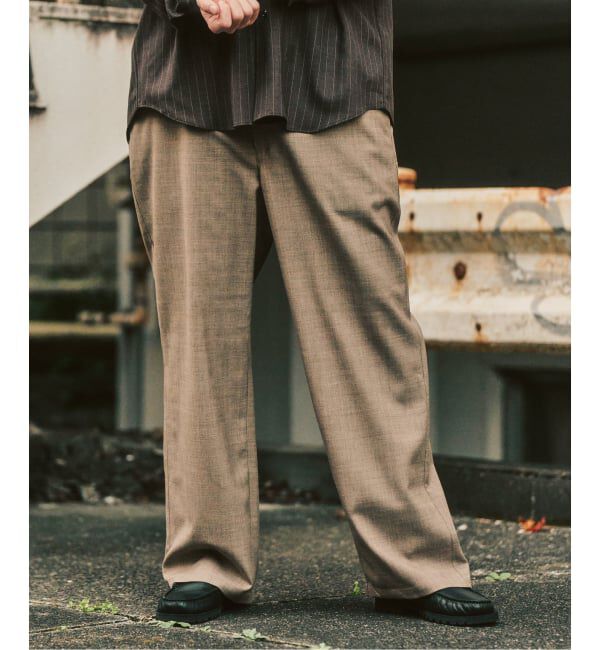 417 EDIFICE「【LE JAPON ATELIER】サックパンツ」|スラックス|