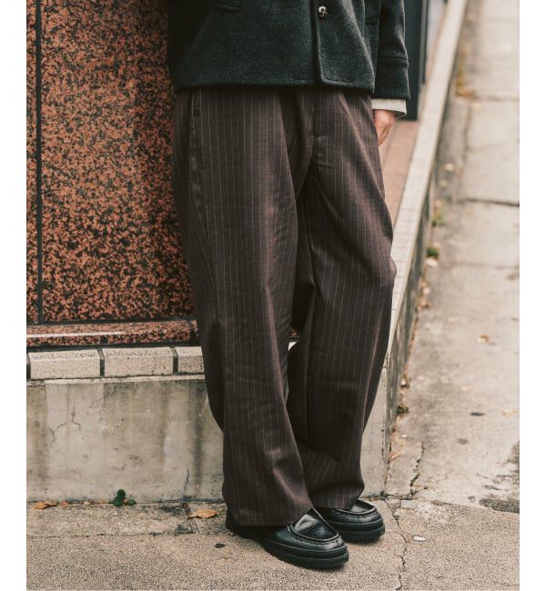 417 EDIFICE「【LE JAPON ATELIER】サックパンツ」|スラックス|ブラウン