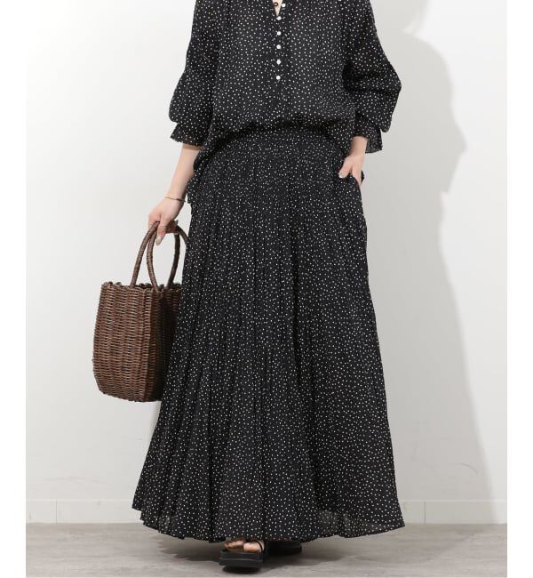 JOURNAL STANDARD relume「コットンボイルクリンクルマーメイドスカート（ドット柄）」|スカート|