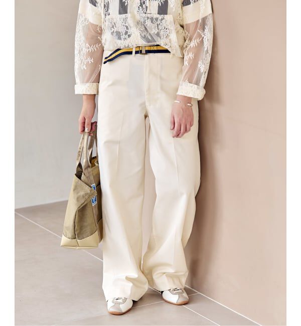 JOURNAL STANDARD「【BURK / バーク】ベルトツキチノパンツ」|チノ|ナチュラル