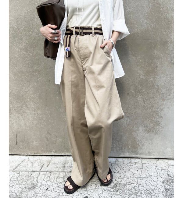 JOURNAL STANDARD「【BURK / バーク】ベルトツキチノパンツ」|チノ|