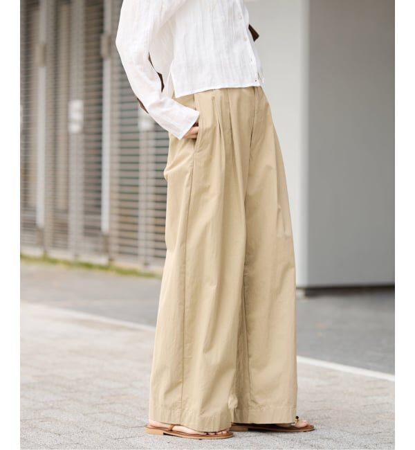 FRAMeWORK「≪洗濯機洗い可≫コットンナイロンタックパンツ」|その他|