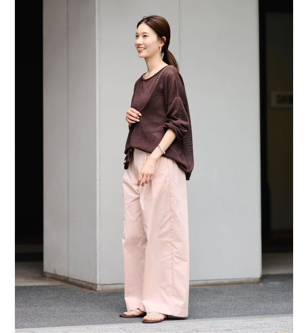 FRAMeWORK「≪洗濯機洗い可≫コットンナイロンタックパンツ」|その他|