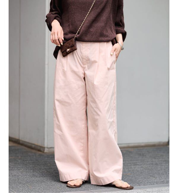 FRAMeWORK「≪洗濯機洗い可≫コットンナイロンタックパンツ」|その他|