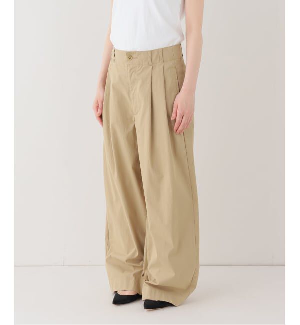 FRAMeWORK「≪洗濯機洗い可≫コットンナイロンタックパンツ」|その他|