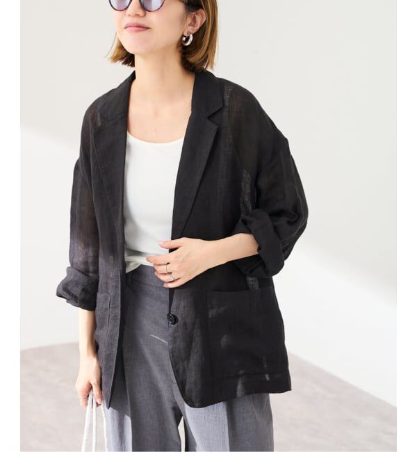 FRAMeWORK「LINENメッシュジャケット」|テーラードジャケット|