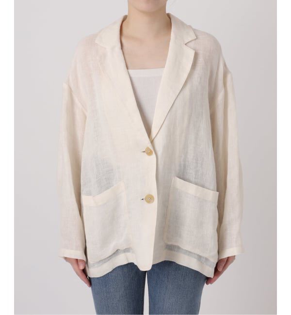 FRAMeWORK「LINENメッシュジャケット」|テーラードジャケット|
