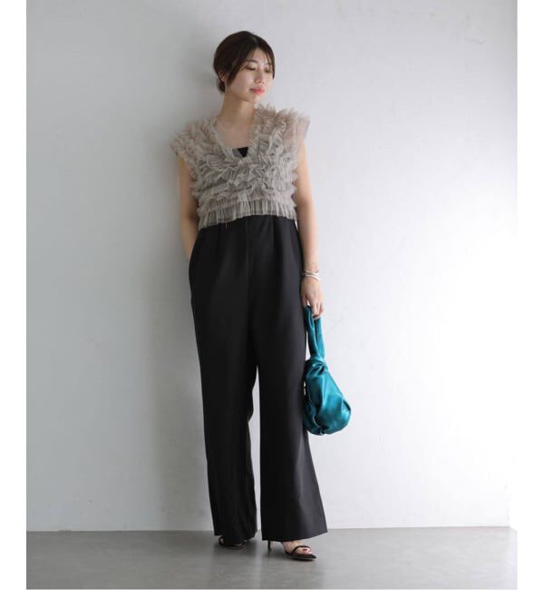  「《追加3》 チュールベストオールインワン」|スラックス|