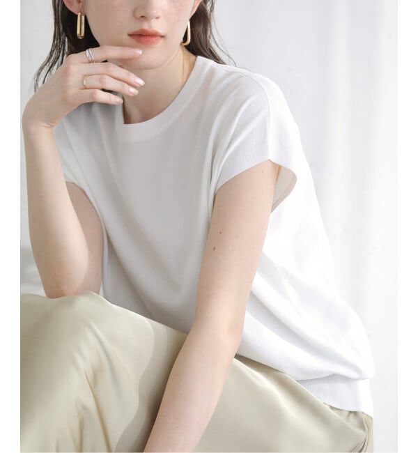  「【洗える】接触冷感ウォッシャブルフレンチプルオーバー」|ニット・セーター|