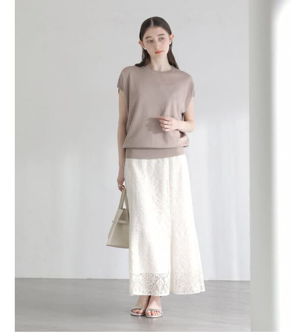  「【洗える】接触冷感ウォッシャブルフレンチプルオーバー」|ニット・セーター|