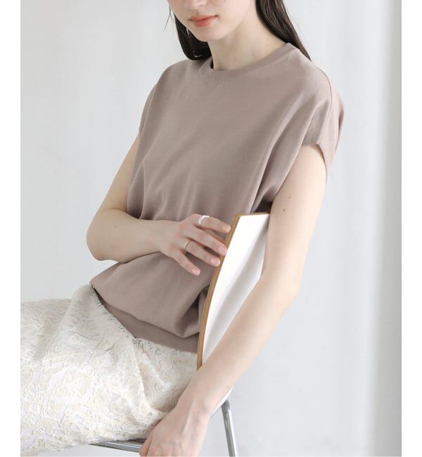  「【洗える】接触冷感ウォッシャブルフレンチプルオーバー」|ニット・セーター|ベージュ