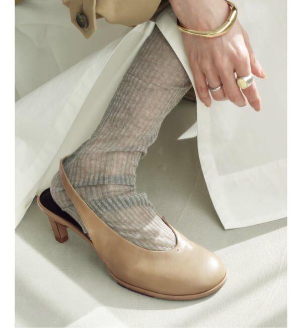 「《追加予約》5.5cmオブリークスリングバック」|パンプス|