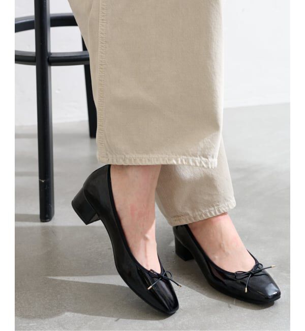  「《追加》3.5cmスクエアバレエパンプス」|パンプス|ブラック B