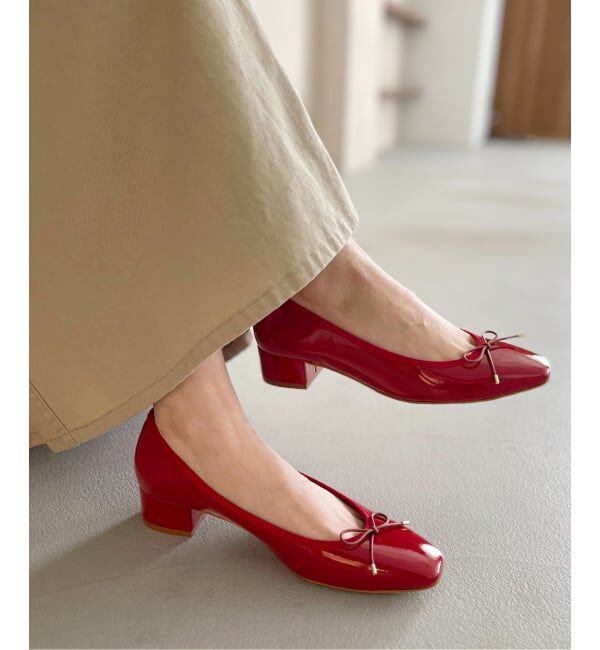  「《追加》3.5cmスクエアバレエパンプス」|パンプス|