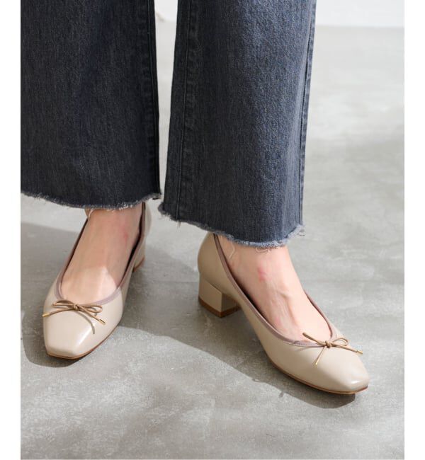  「《追加》3.5cmスクエアバレエパンプス」|パンプス|