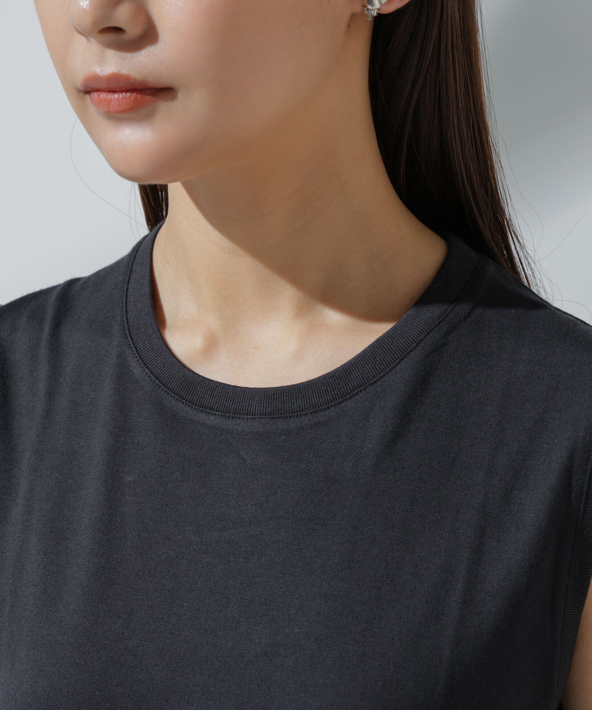 nano･universe「Anti Soaked(R) 汗染み防止 ノースリーブTシャツ」|Tシャツ・カットソー|