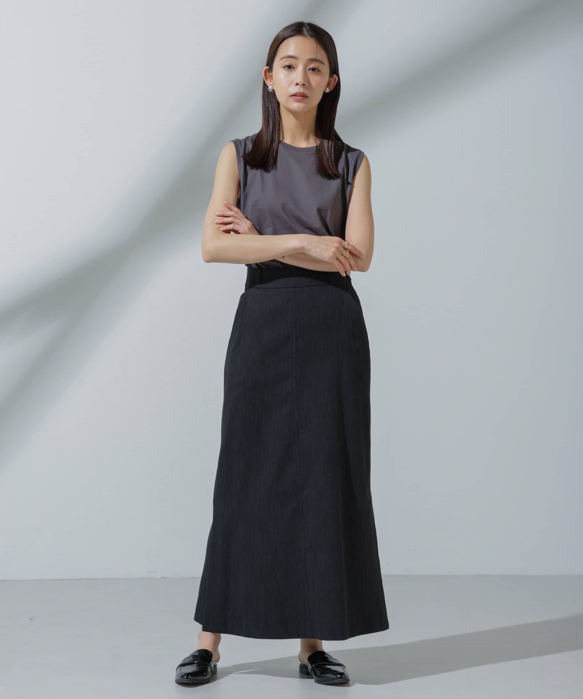 nano･universe「Anti Soaked(R) 汗染み防止 ノースリーブTシャツ」|Tシャツ・カットソー|