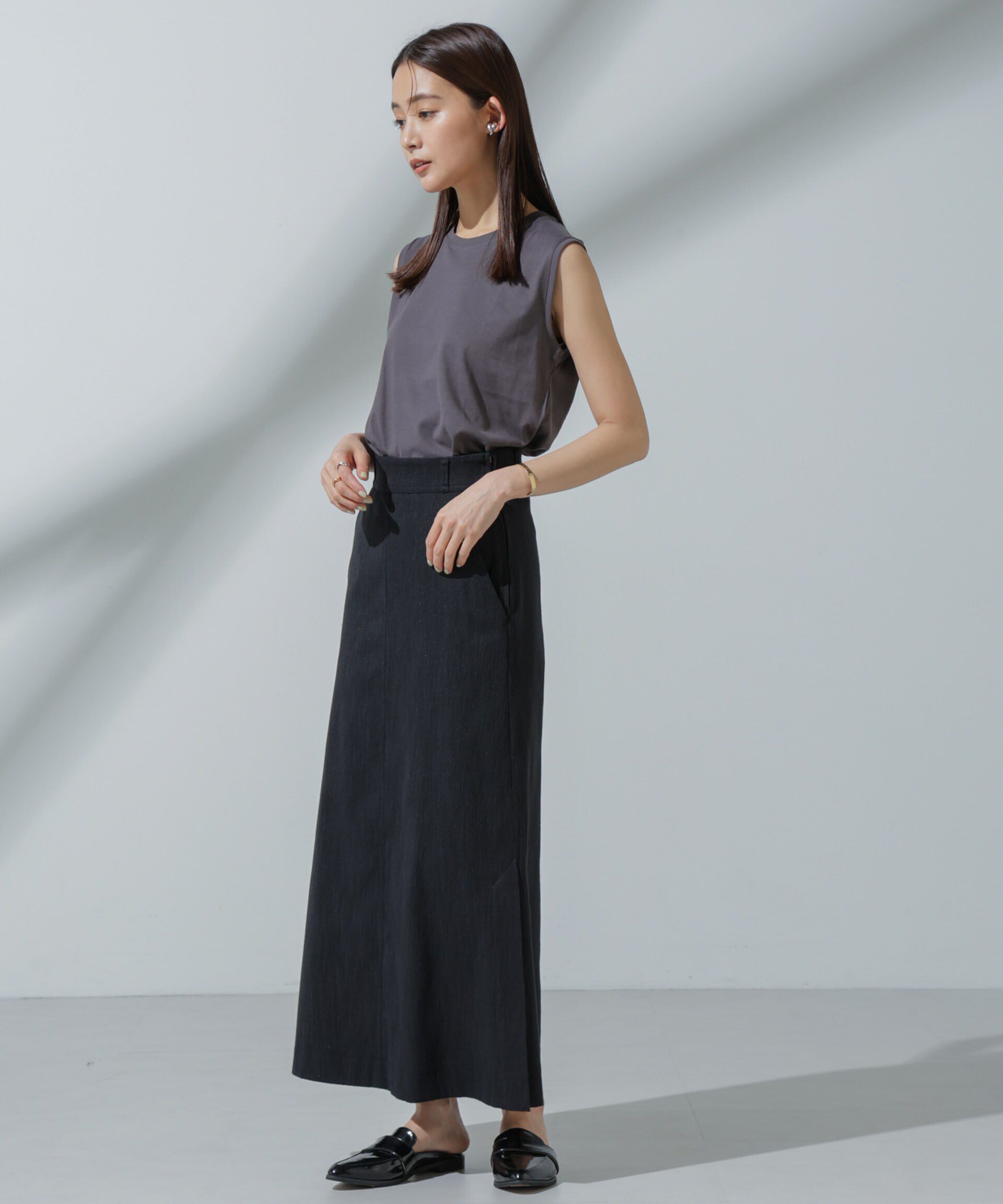 nano･universe「Anti Soaked(R) 汗染み防止 ノースリーブTシャツ」|Tシャツ・カットソー|