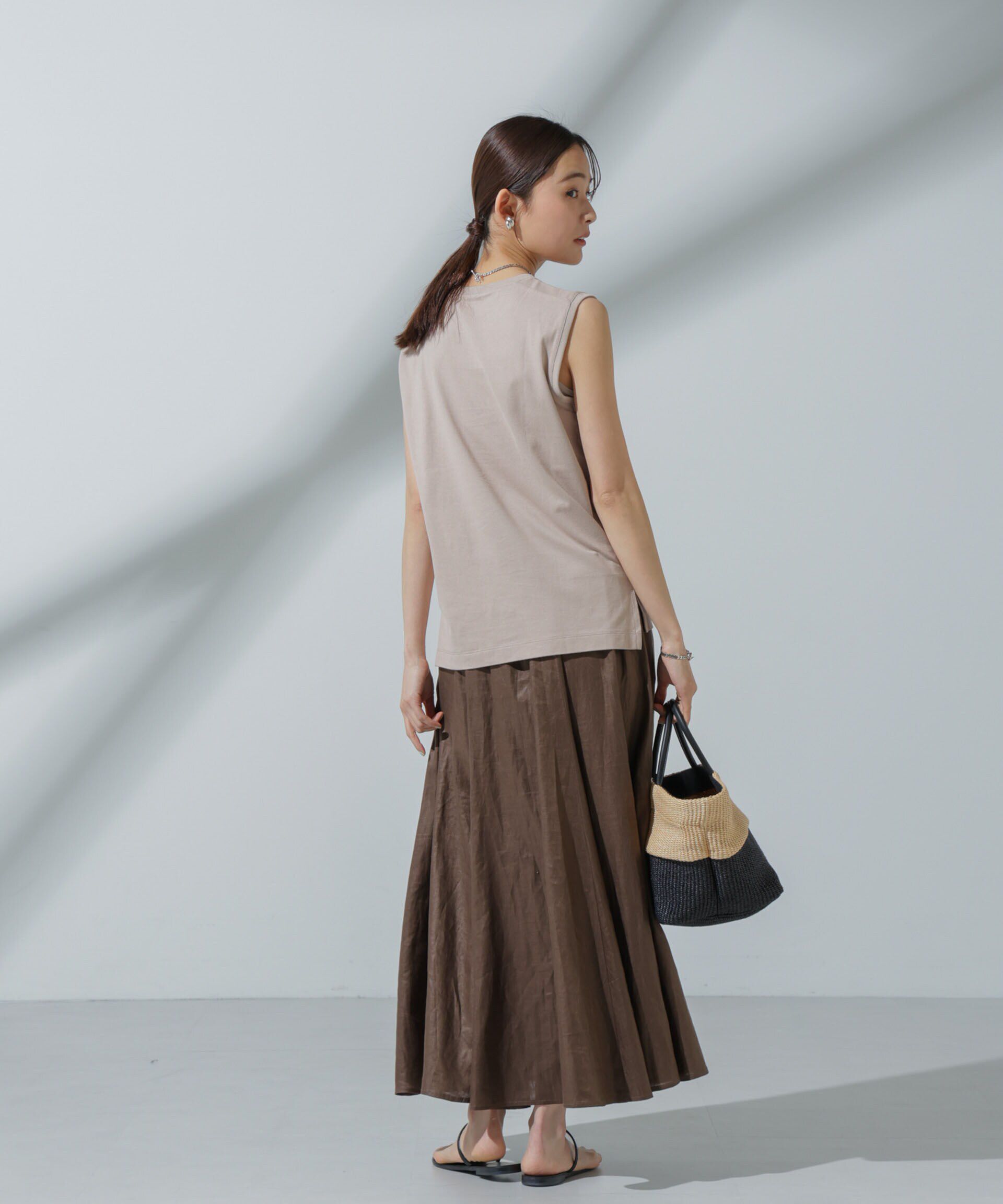 nano･universe「Anti Soaked(R) 汗染み防止 ノースリーブTシャツ」|Tシャツ・カットソー|