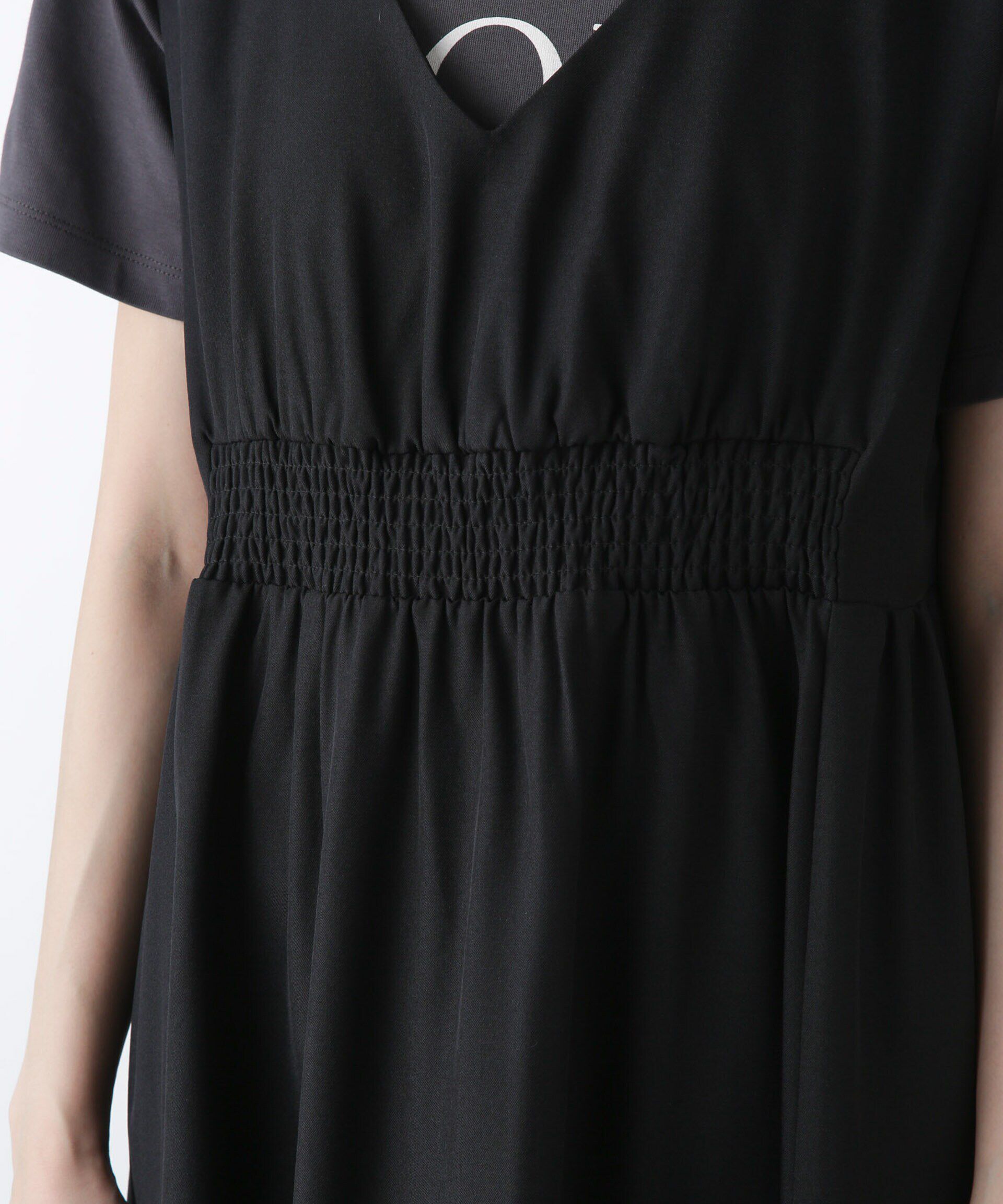 nano･universe「前後2wayギャザー切り替えワンピース」|ワンピース|