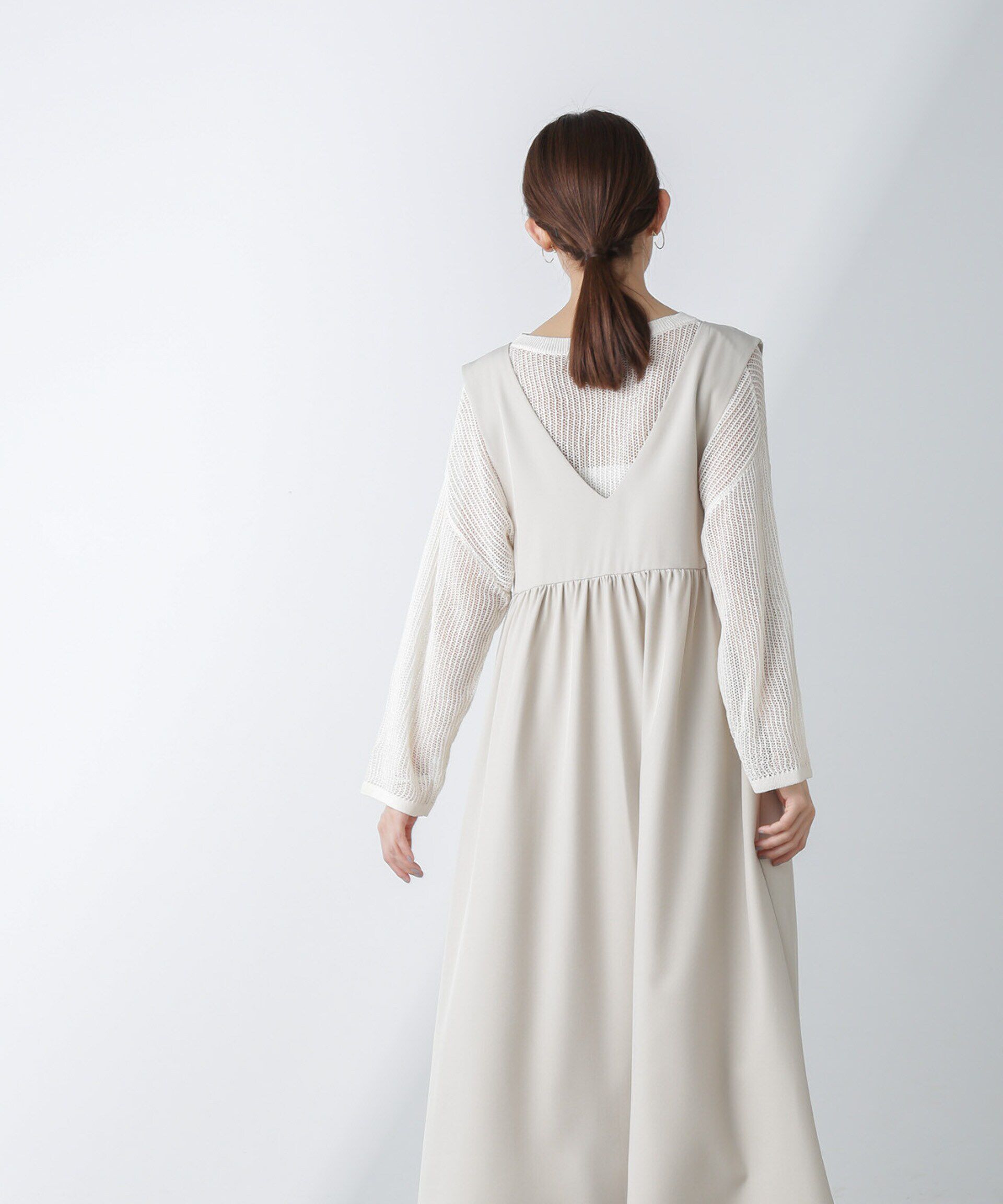 nano･universe「前後2wayギャザー切り替えワンピース」|ワンピース|