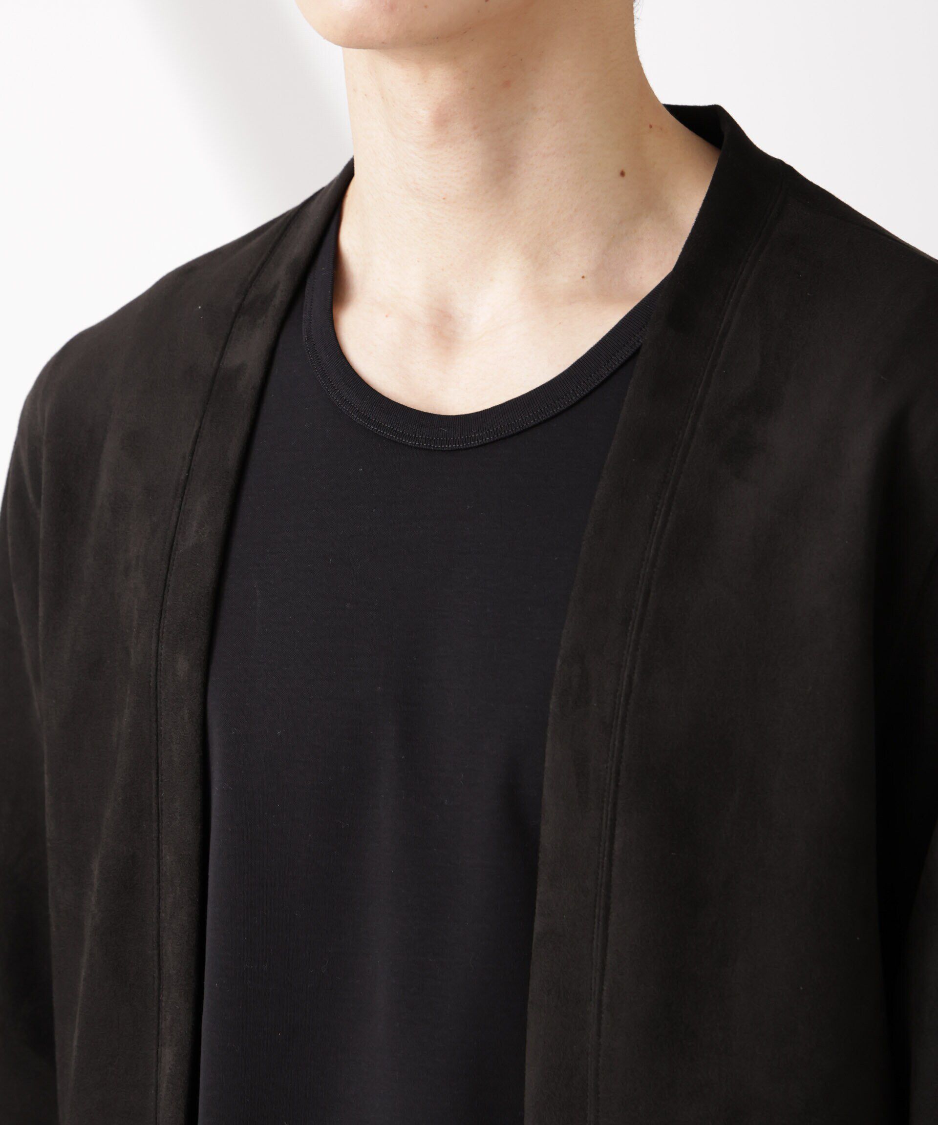 nano･universe「フェイクスエードトッパーカーディガン」|Tシャツ・カットソー|