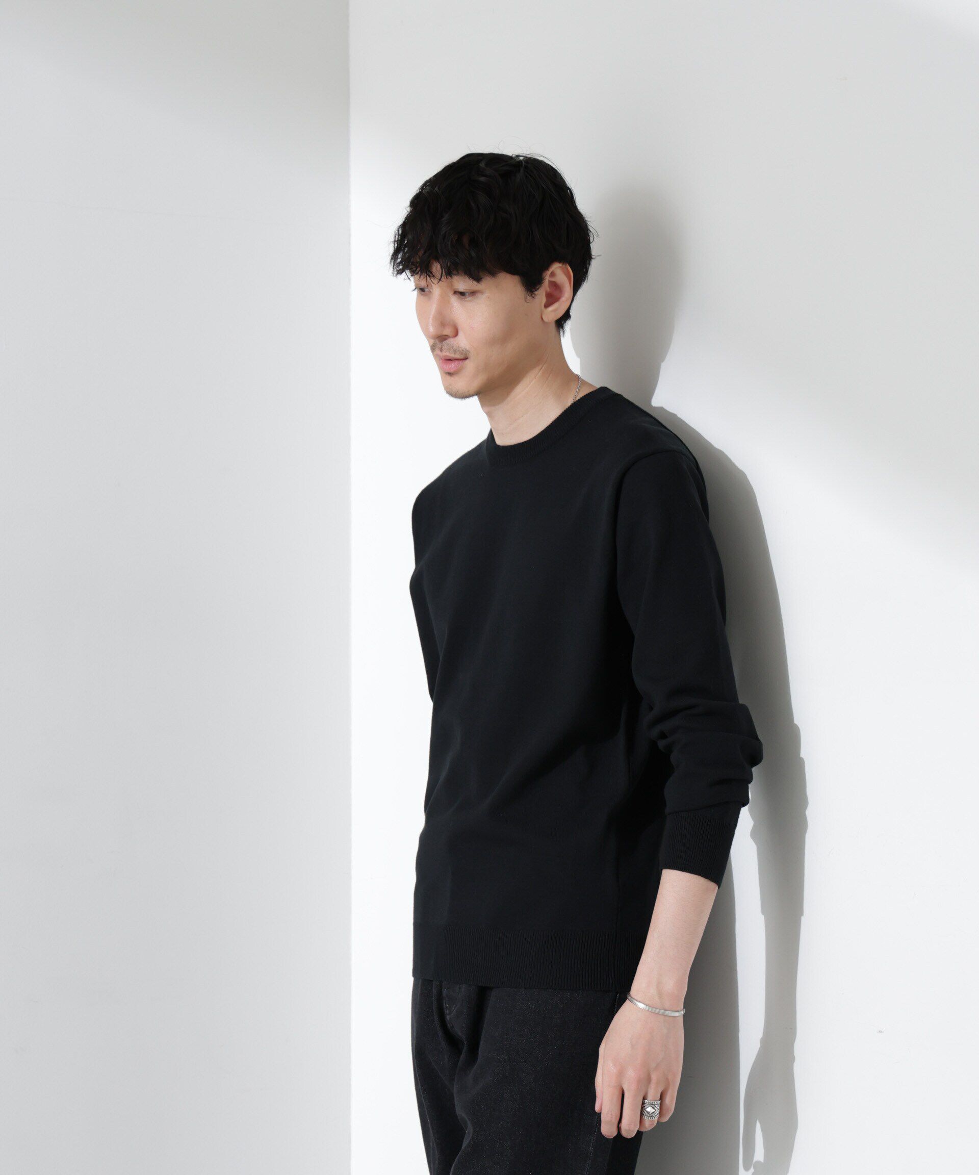 nano･universe「プレーティングスタンダードニット」|ニット・セーター|