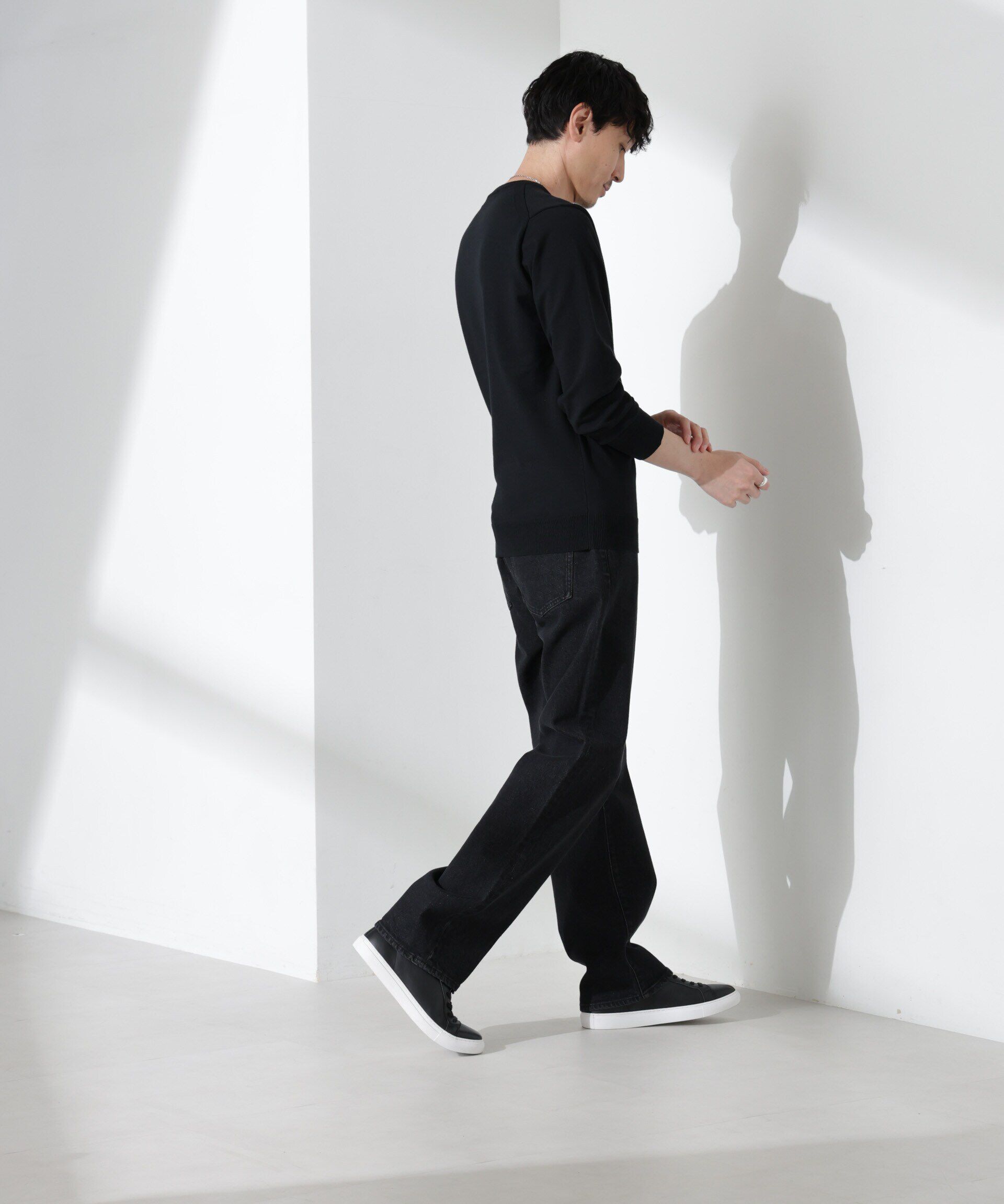 nano･universe「プレーティングスタンダードニット」|ニット・セーター|