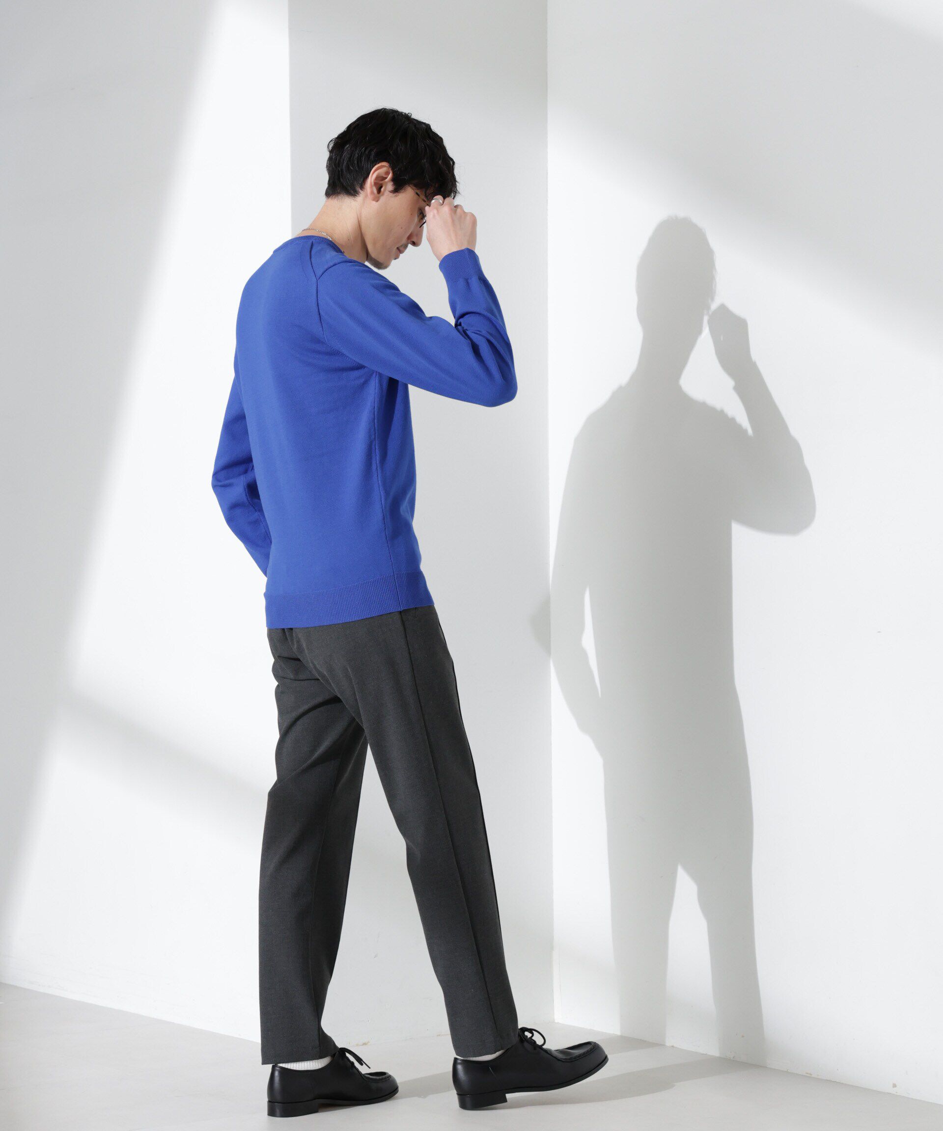 nano･universe「プレーティングスタンダードニット」|ニット・セーター|