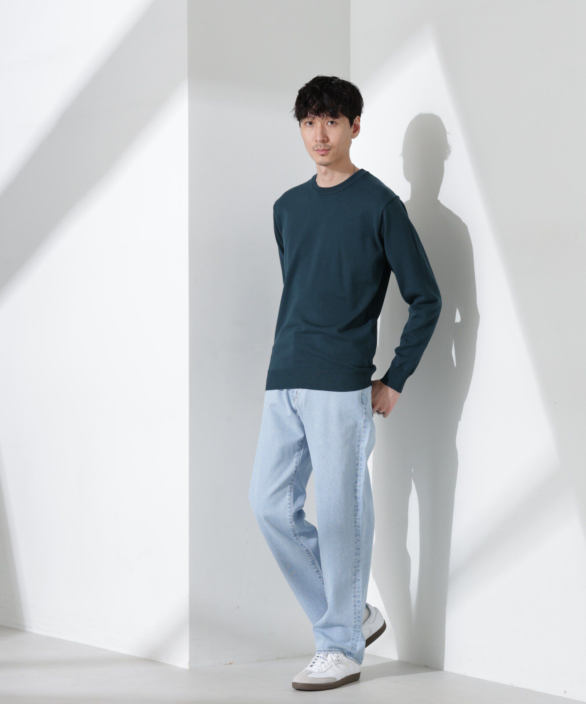 nano･universe「プレーティングスタンダードニット」|ニット・セーター|