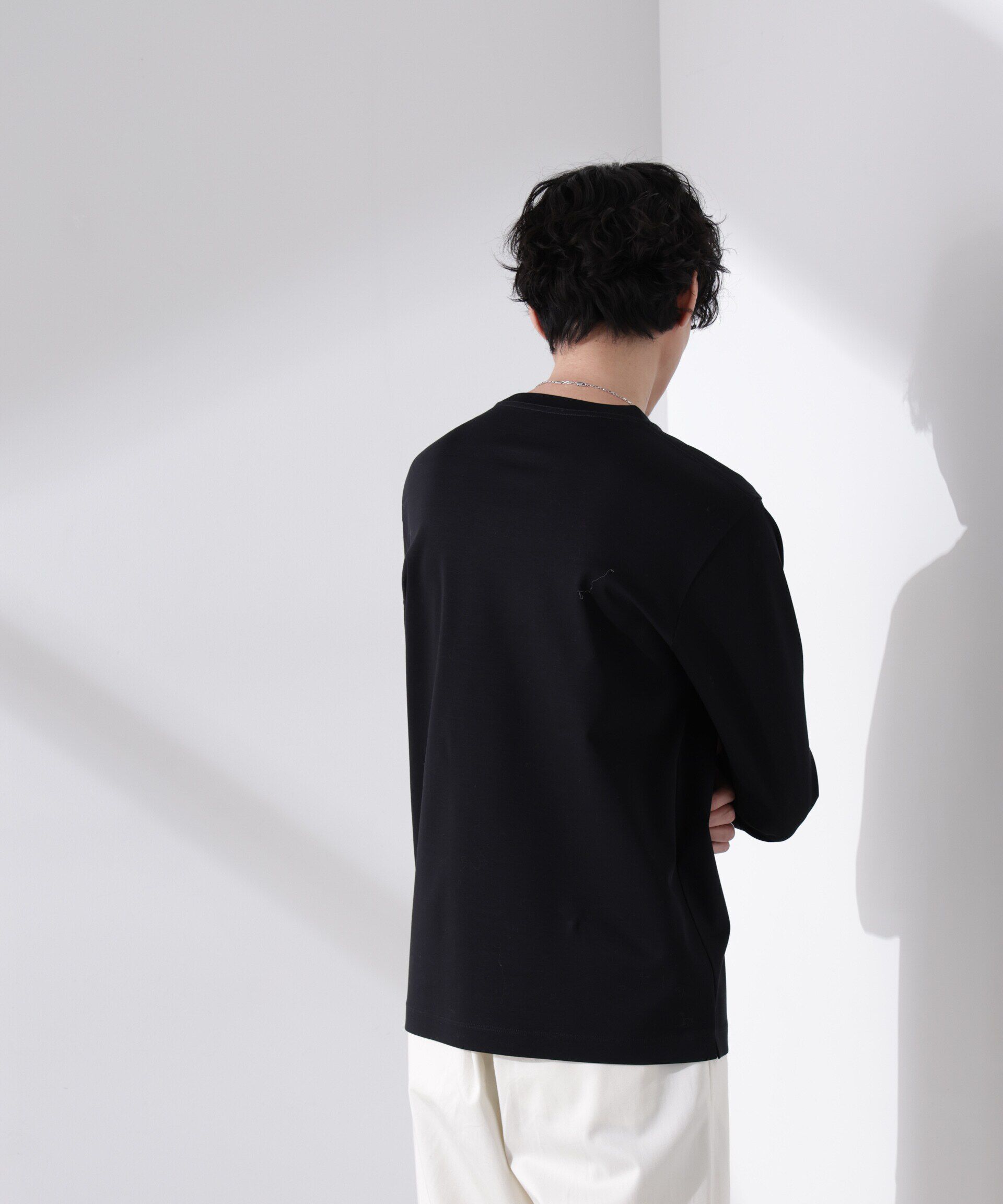 nano･universe「アンチスメル クルーネックTシャツ 長袖」|Tシャツ・カットソー|