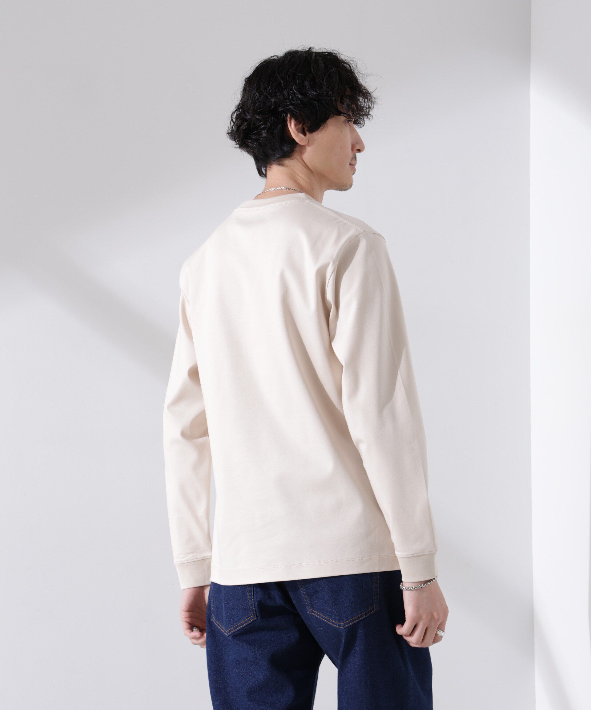 nano･universe「アンチスメル クルーネックTシャツ 長袖」|Tシャツ・カットソー|