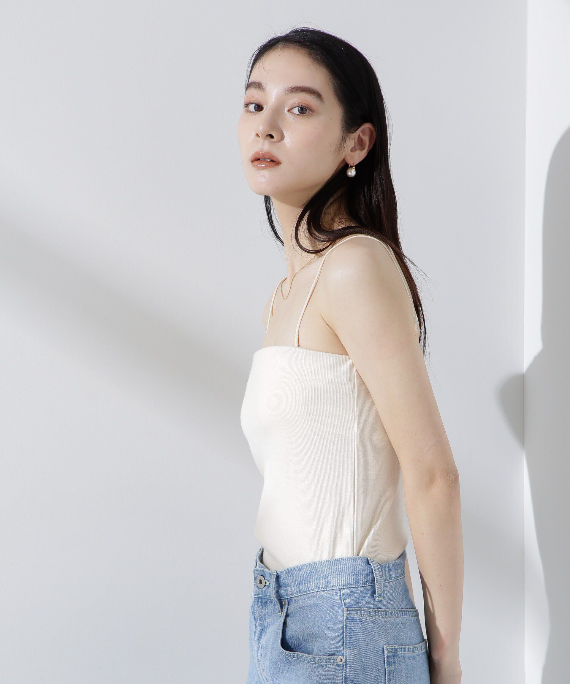 nano･universe「カップ付き2wayキャミベアトップ」|Tシャツ・カットソー|