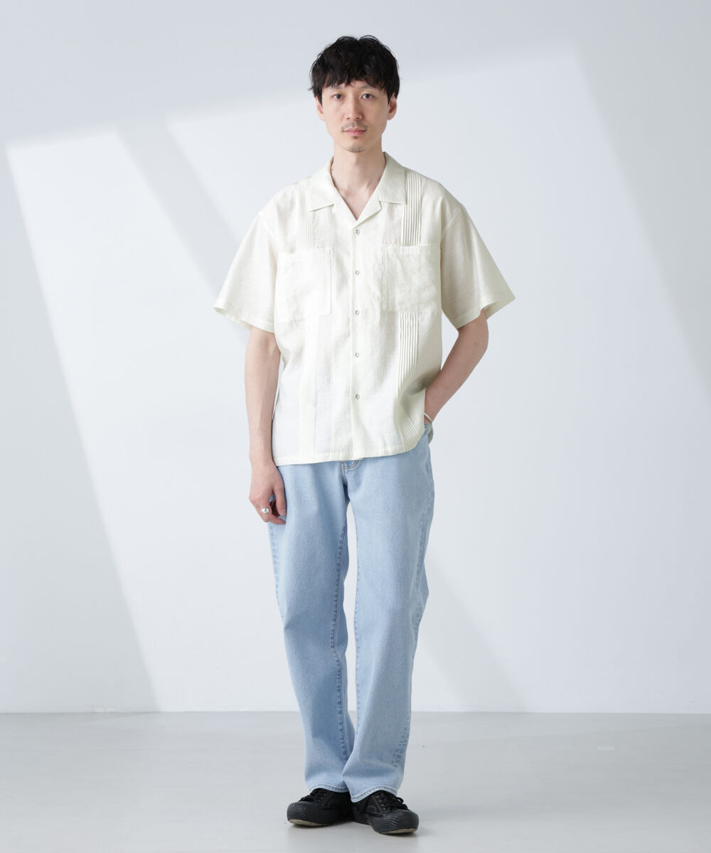 nano･universe「オープンカラーキューバシャツ」|シャツ・ブラウス|