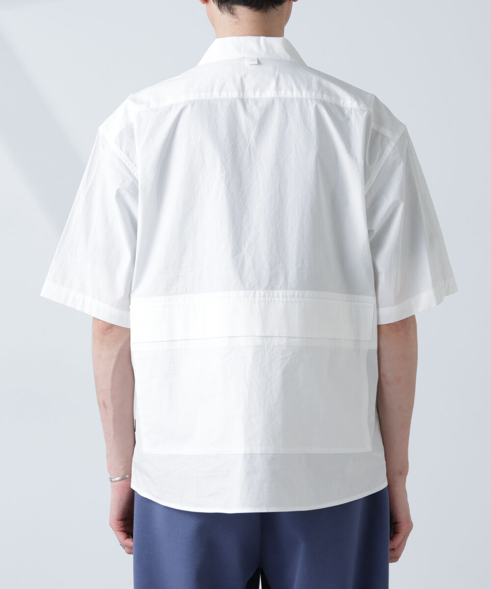 nano･universe「「NJ/CLUB」 ユーティリティマルチポケットシャツ 半袖」|シャツ・ブラウス|