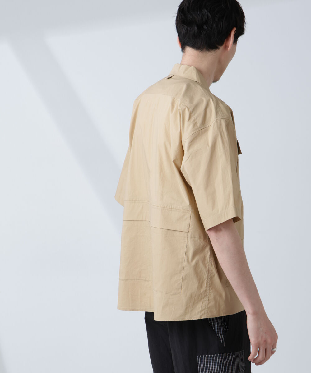 nano･universe「「NJ/CLUB」 ユーティリティマルチポケットシャツ 半袖」|シャツ・ブラウス|