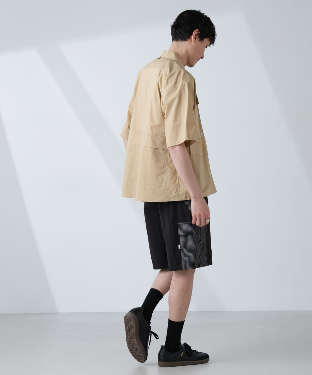 nano･universe「「NJ/CLUB」 ユーティリティマルチポケットシャツ 半袖」|シャツ・ブラウス|