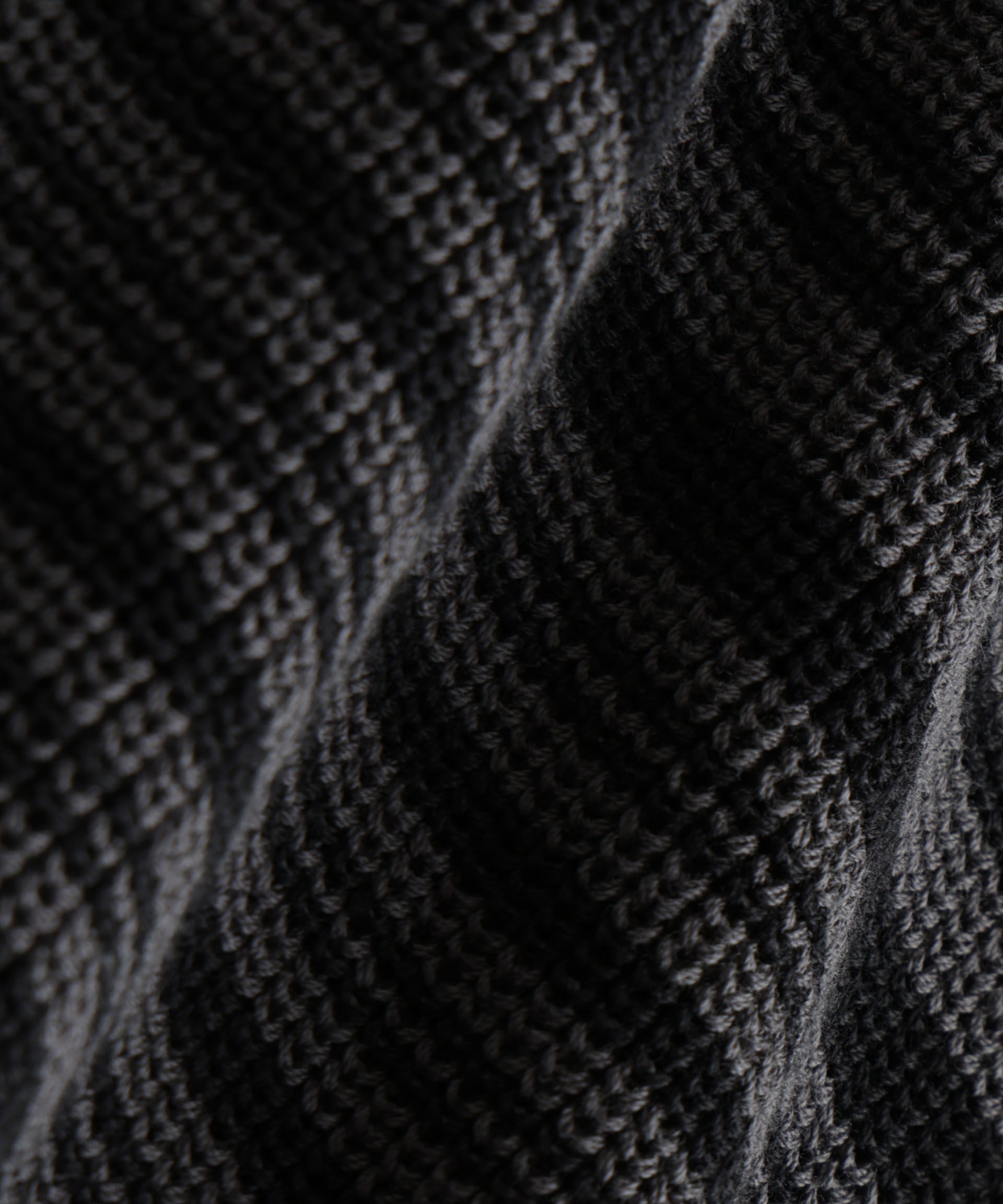 nano･universe「マーセライズコットン 畦ボーダークルーネックニット」|ニット・セーター|