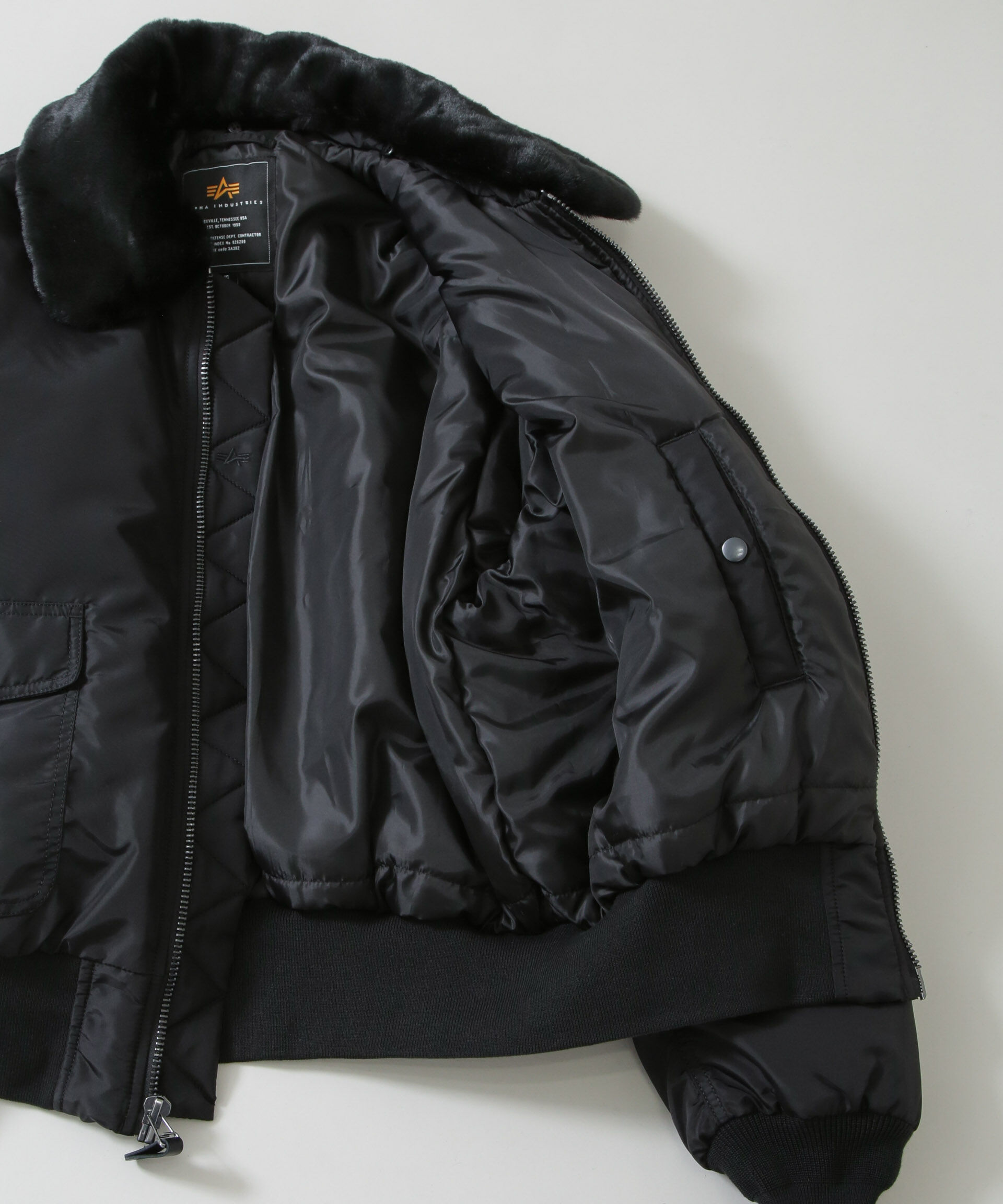 nano･universe「ALPHA INDUSTRIES/別注 ALPHA FLIGHT JACKET」|ブルゾン・スタジャン|