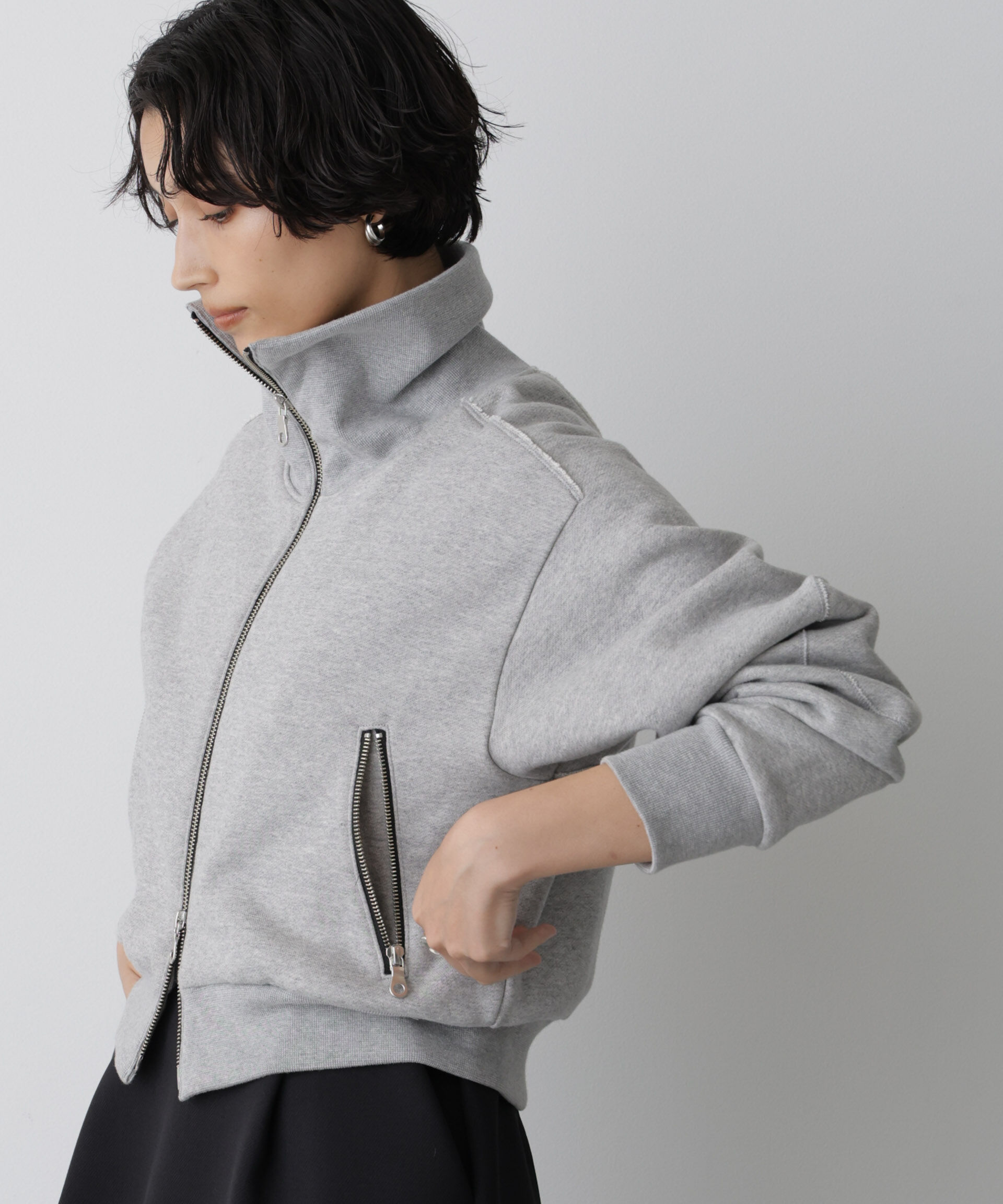  「「STEVELOUR」コンパクトダブルジップスウェット」|スウェット・ジャージ|