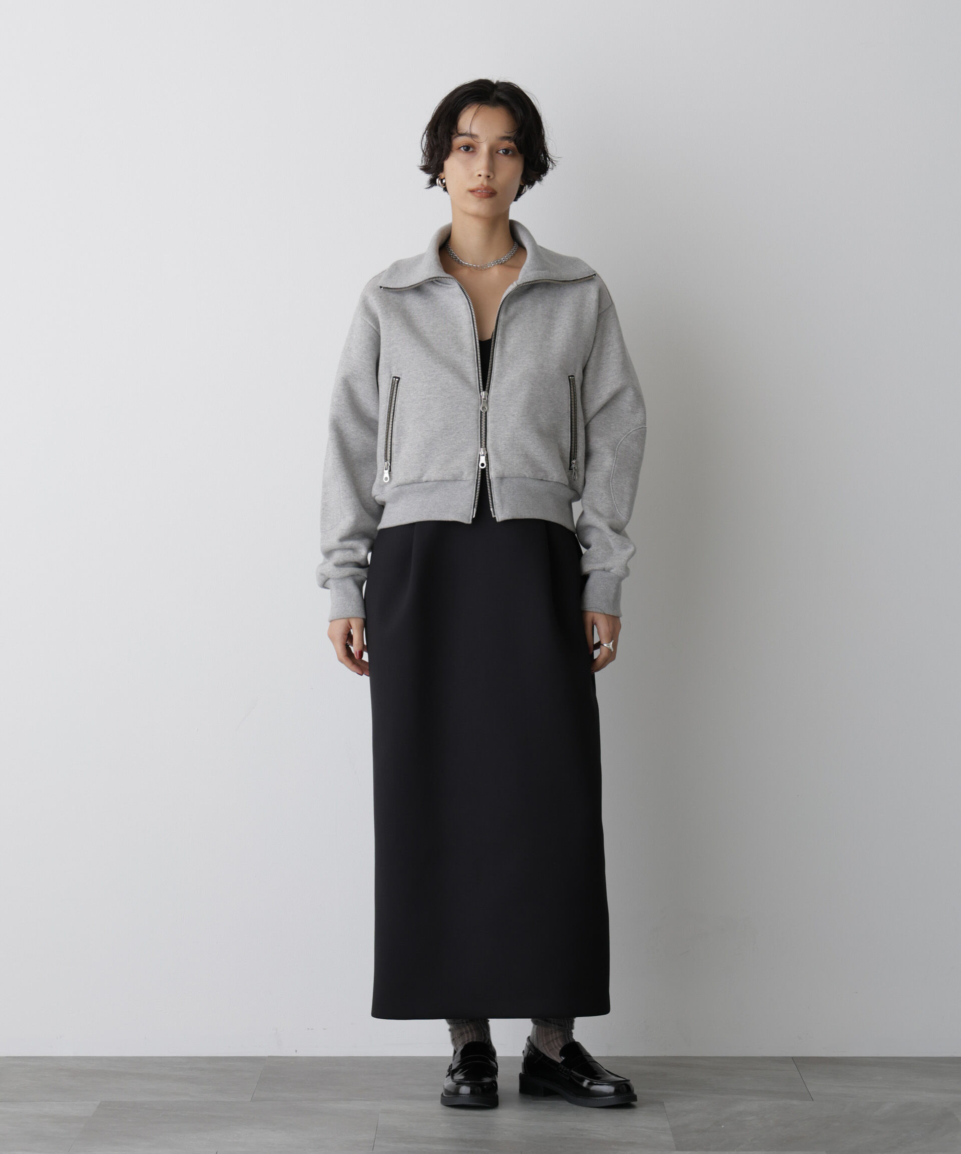  「「STEVELOUR」コンパクトダブルジップスウェット」|スウェット・ジャージ|