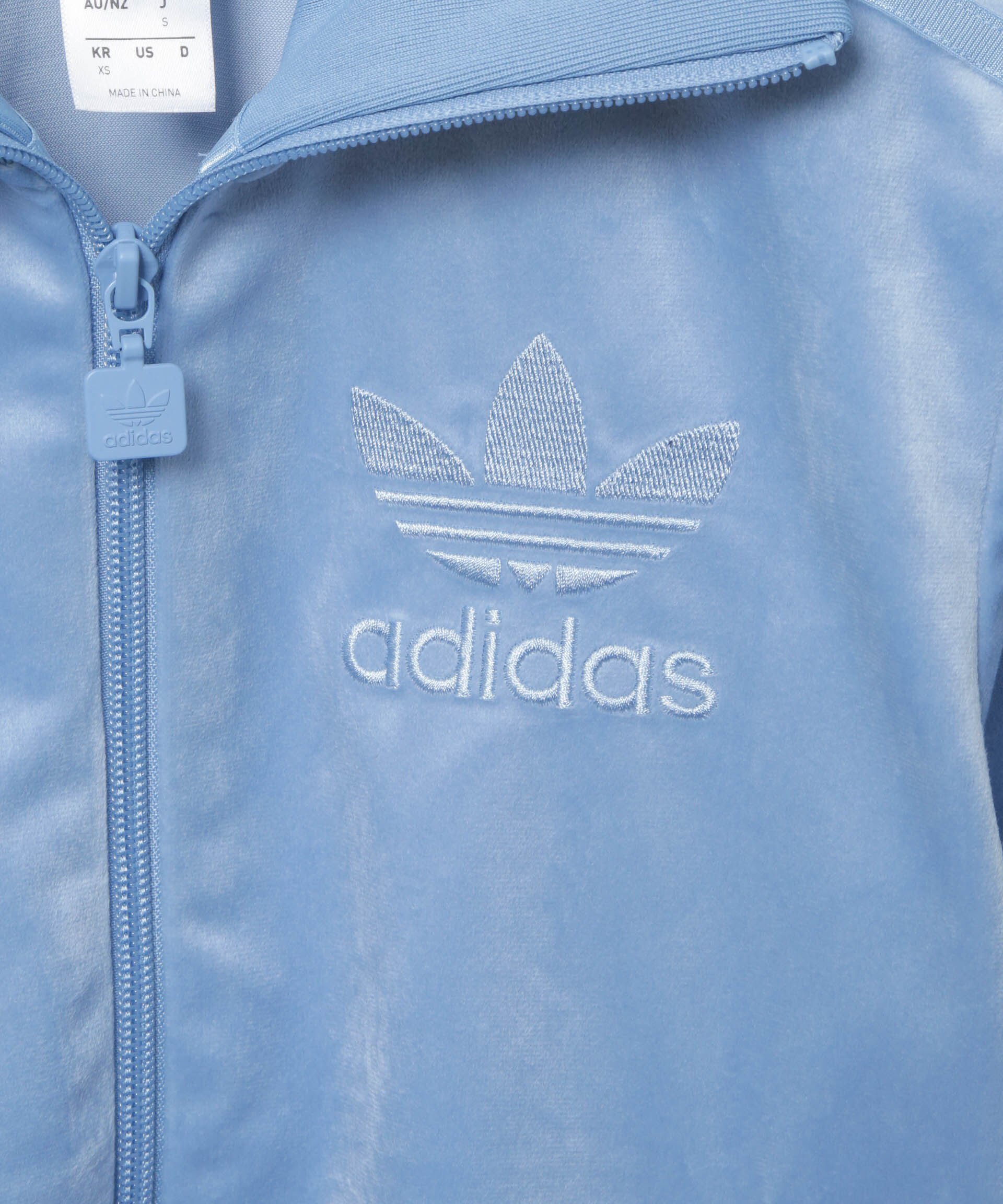 nano･universe「adidas/VELVET TRACK JAKET ASH BLUE」|テーラードジャケット|