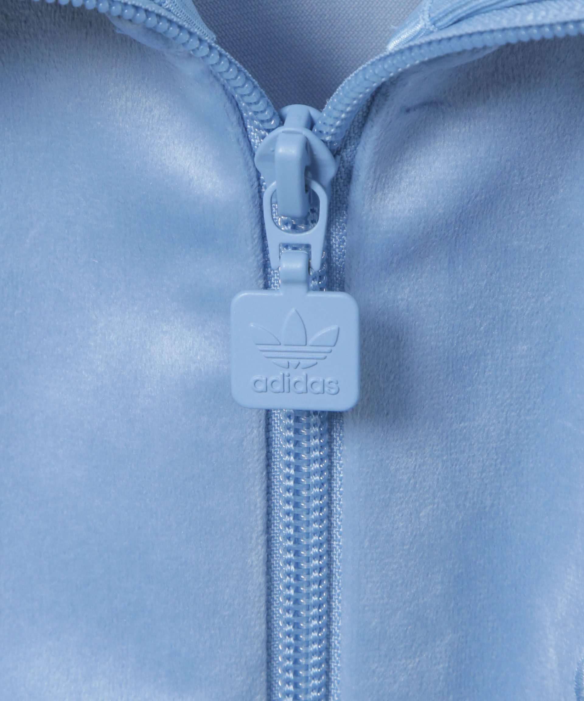 nano･universe「adidas/VELVET TRACK JAKET ASH BLUE」|テーラードジャケット|