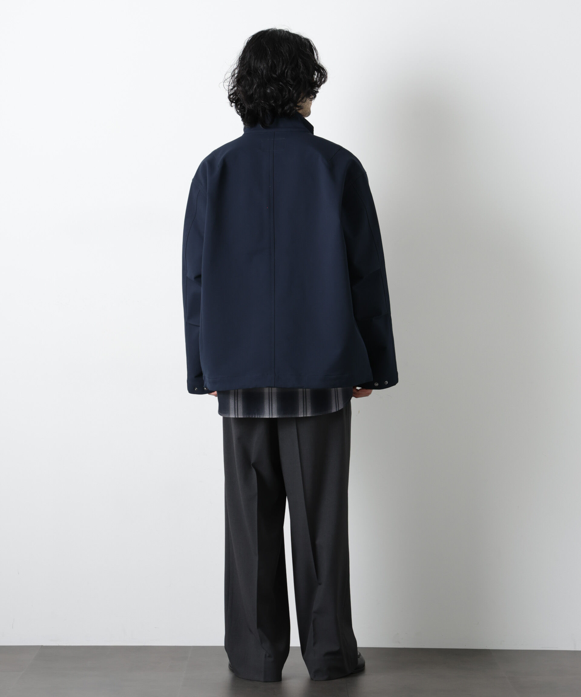 nano･universe「ドレープショートモッズブルゾン」|ブルゾン・スタジャン|