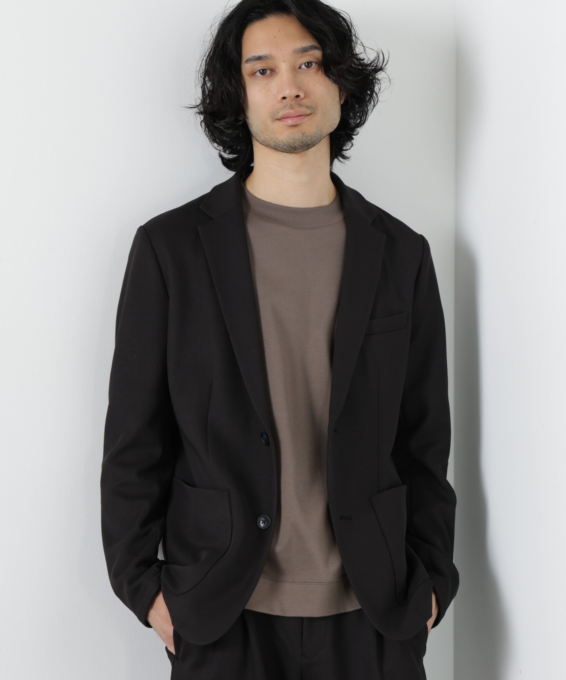 nano･universe「ボンディングカノコ セットアップ(手洗い可能)」|スーツ|