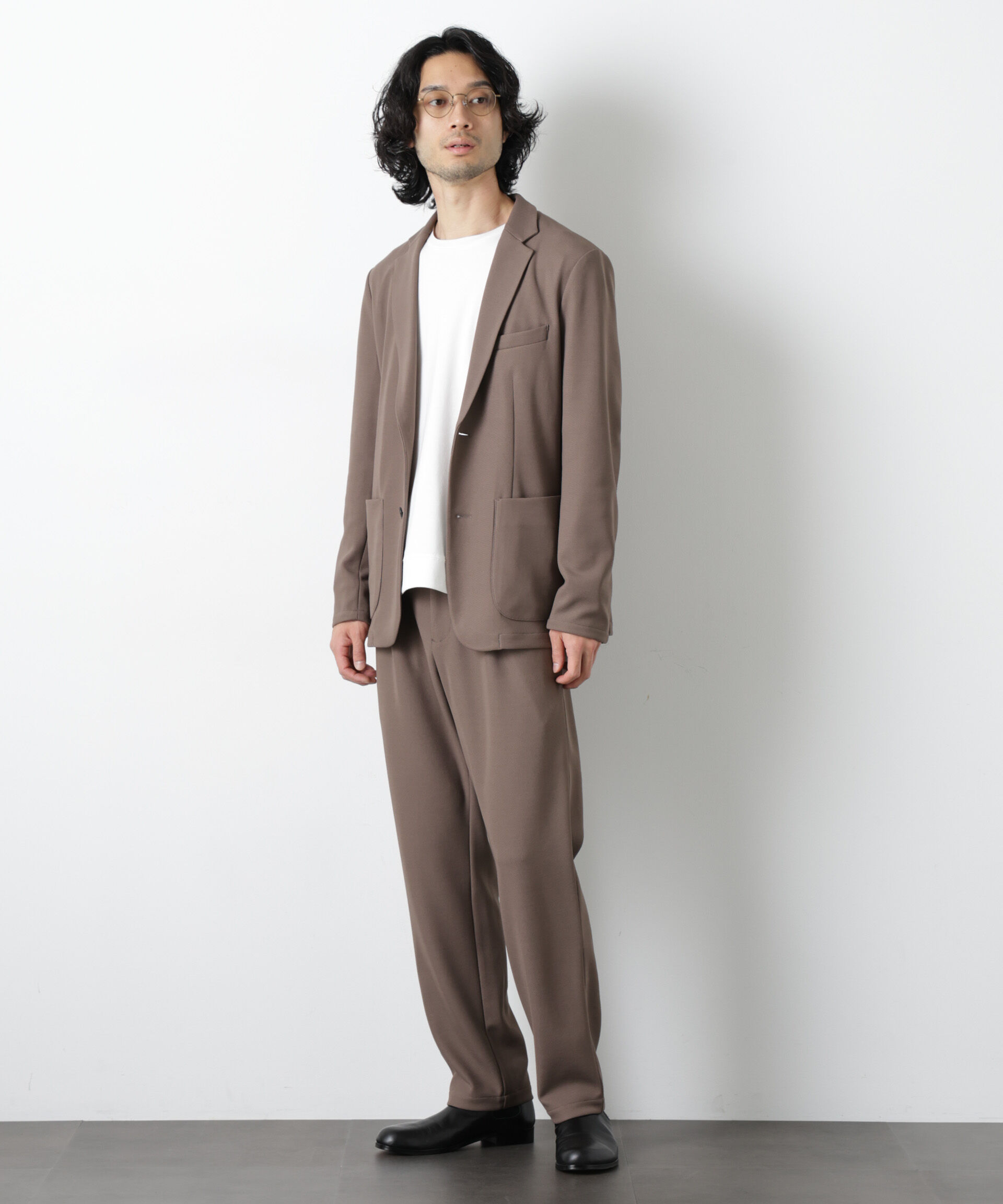 nano･universe「ボンディングカノコ セットアップ(手洗い可能)」|スーツ|